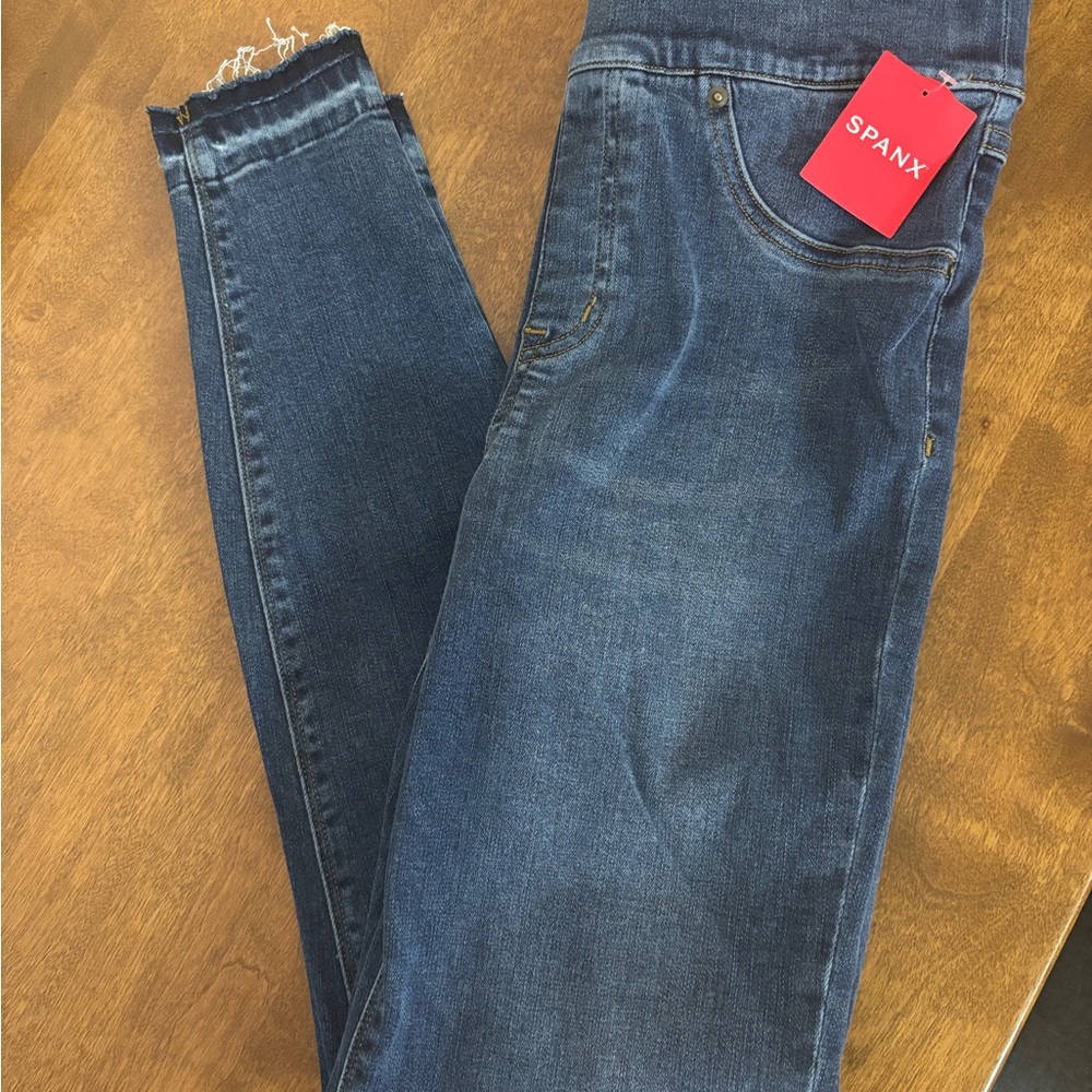 SPANX Distressed Skinny Jeans